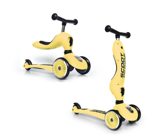 Scoot & Ride Highwaykick 1 Jeździk i hulajnoga 2w1 Lemon - 573307 - zdjęcie